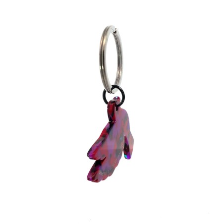 LIBERTÉ- Keyring in acetate handcrafted by Hervé Domar workshop