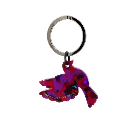 LIBERTÉ- Keyring in acetate handcrafted by Hervé Domar workshop