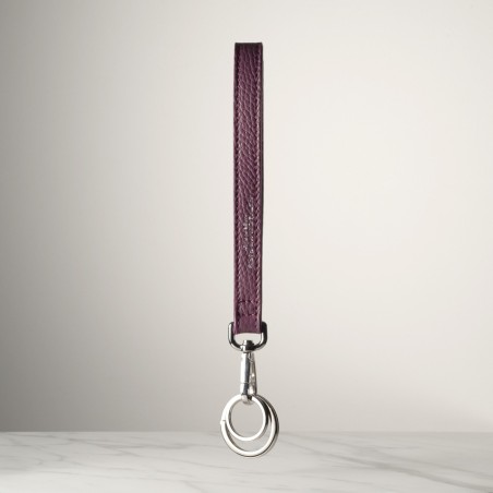 DRAGONNE - Keyring in leather handcrafted in Italy