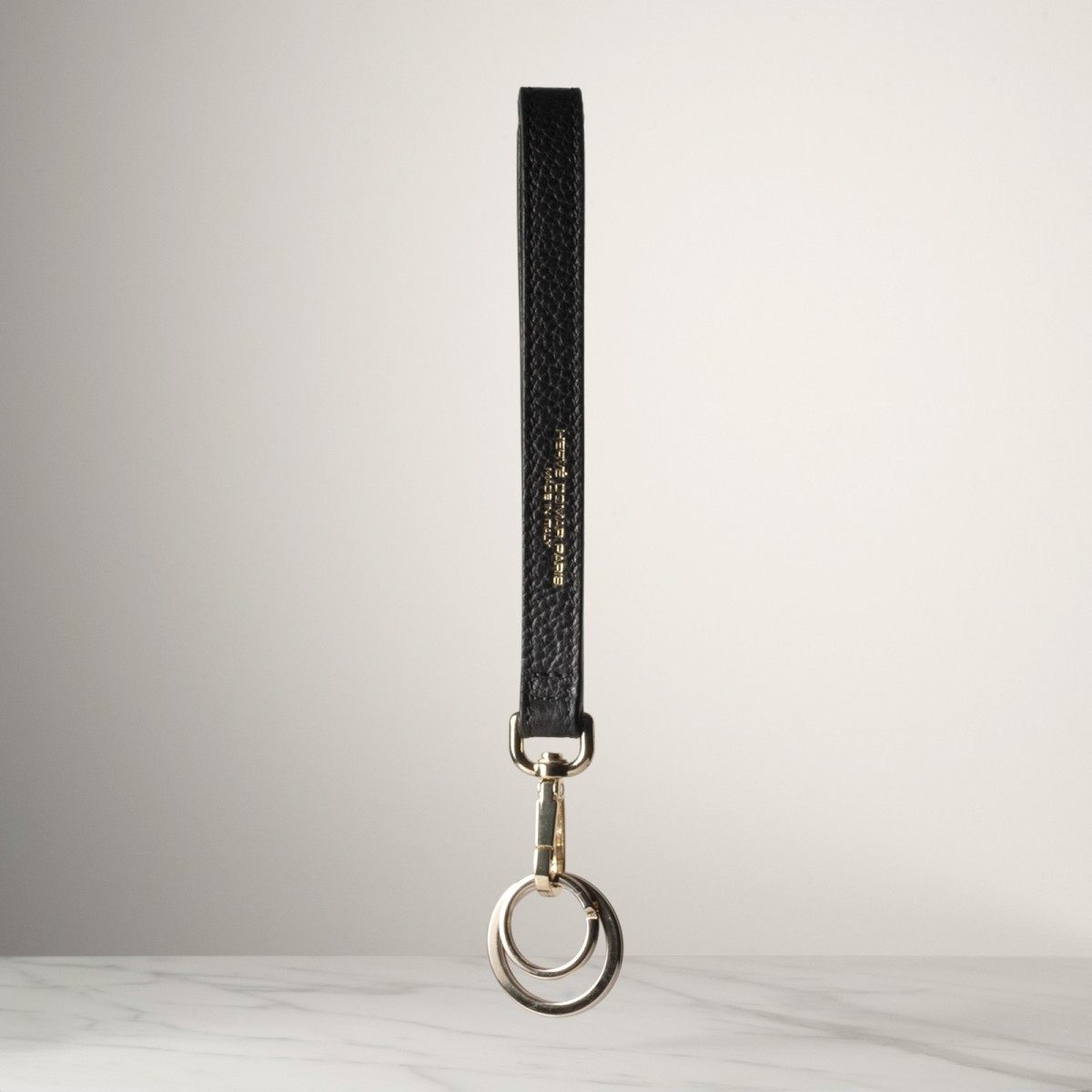 DRAGONNE - Keyring in leather handcrafted in Italy