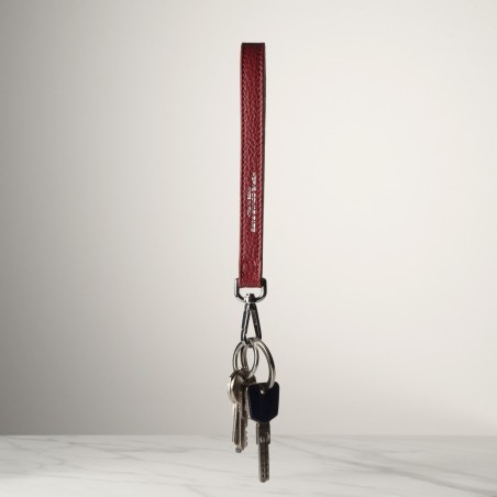 DRAGONNE - Keyring in leather handcrafted in Italy