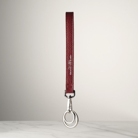 DRAGONNE - Keyring in leather handcrafted in Italy