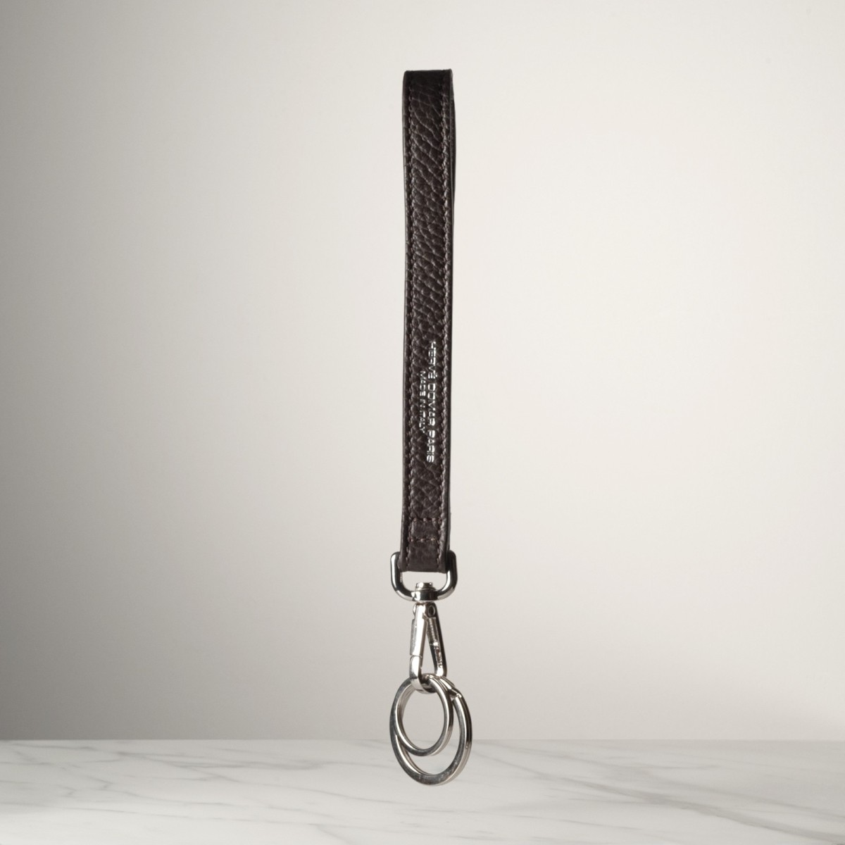 DRAGONNE - Keyring in leather handcrafted in Italy