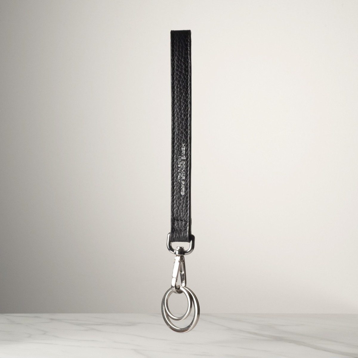 DRAGONNE - Keyring in leather handcrafted in Italy