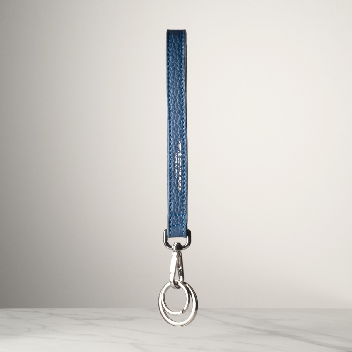 DRAGONNE - Keyring in leather handcrafted in Italy