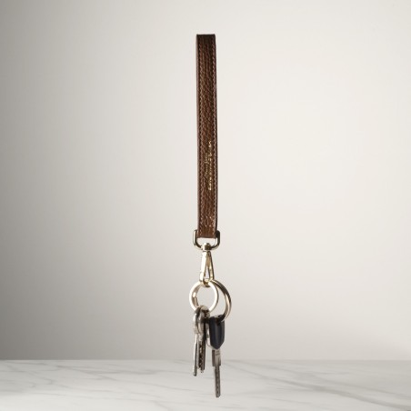DRAGONNE - Keyring in leather handcrafted in Italy