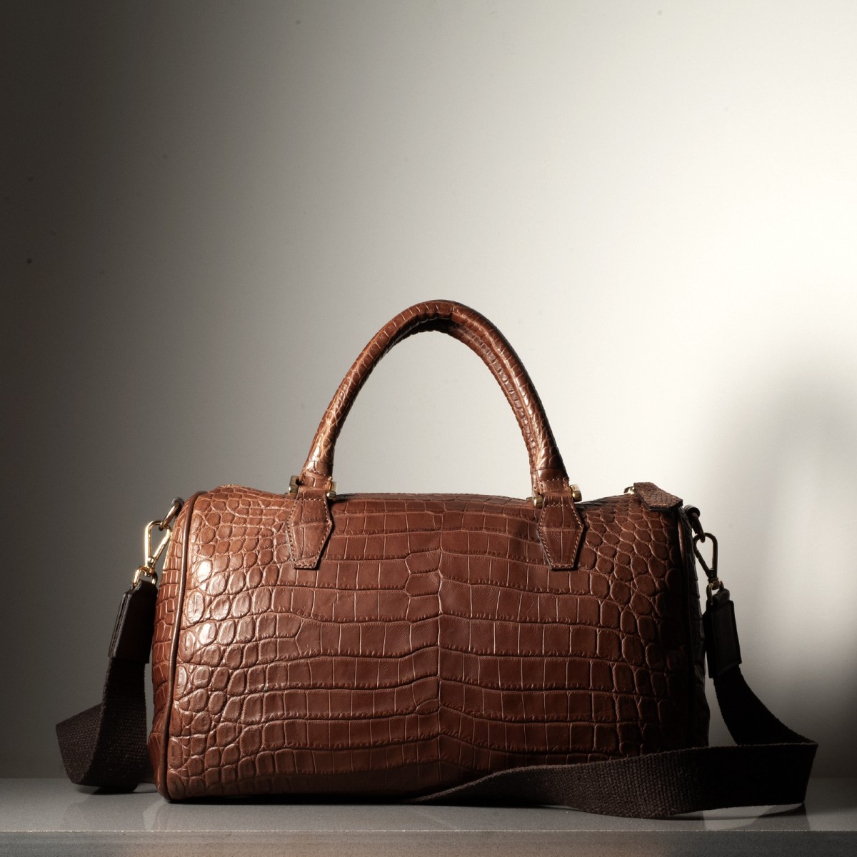 BB CROCODILE - Crocodile leather bag, handmade in Italy