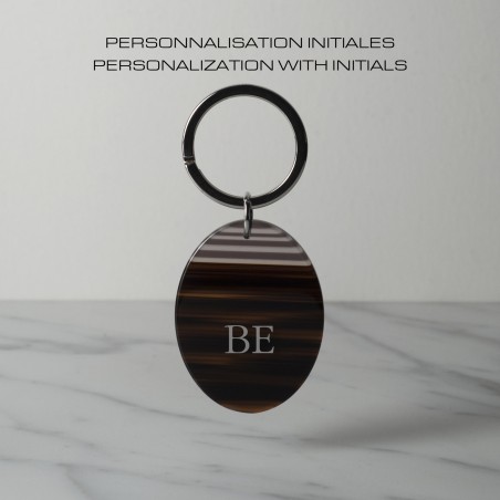 RETROUVE-MOI LARGE - Keyring in acetate handcrafted by Hervé Domar workshop